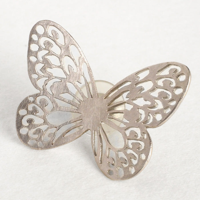 sasakihitomi butterfly earrings S size one ear silver 925 ladies [No-033S] 