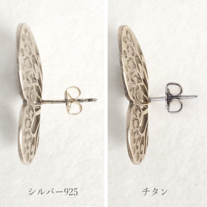 sasakihitomi（ササキヒトミ） ちょうちょピアス Sサイズ 片耳 シルバー925 レディース [No-033S]