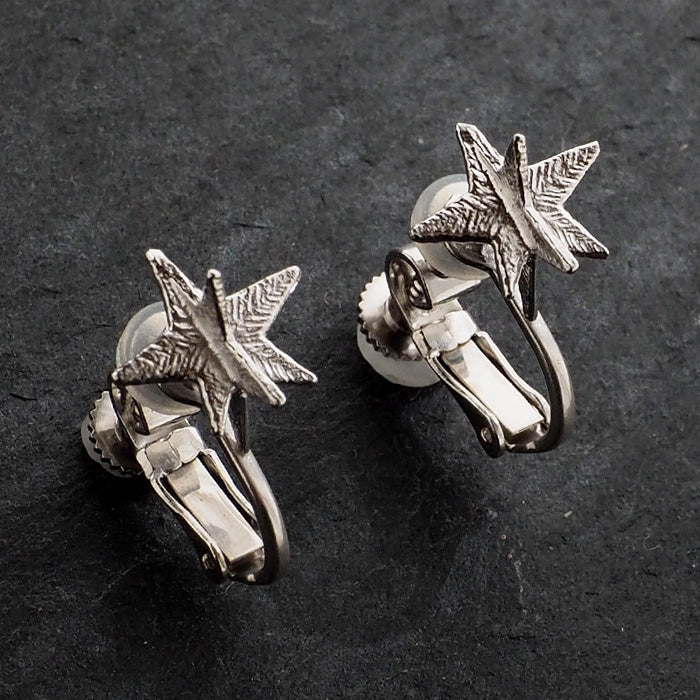 sasakihitomi アクセサリー作家・佐々木ひとみ お星さまイヤリング シルバー 両耳セット [No-038S-E]