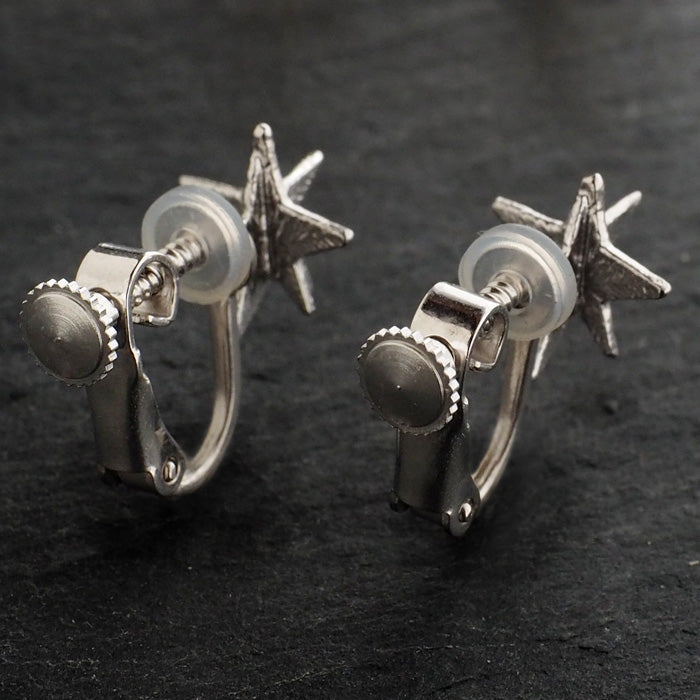 sasakihitomi アクセサリー作家・佐々木ひとみ お星さまイヤリング シルバー 両耳セット [No-038S-E]