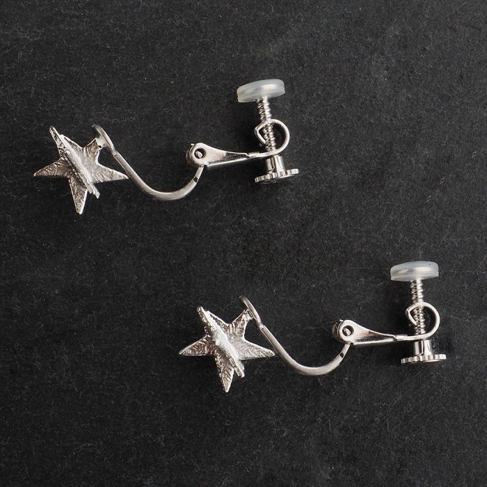 sasakihitomi アクセサリー作家・佐々木ひとみ お星さまイヤリング シルバー 両耳セット [No-038S-E]