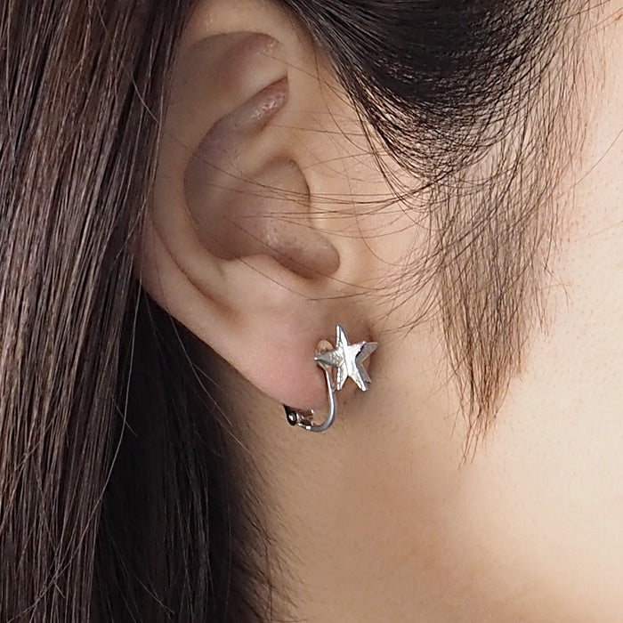 sasakihitomi Accessory Artist Hitomi Sasaki Star Earrings Silver Binaural Set [No-038S-E] 