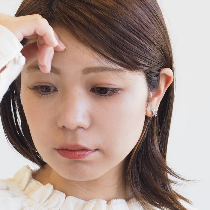 sasakihitomi（ササキヒトミ） お星さまピアス シルバー 両耳セット レディース [No-038S]