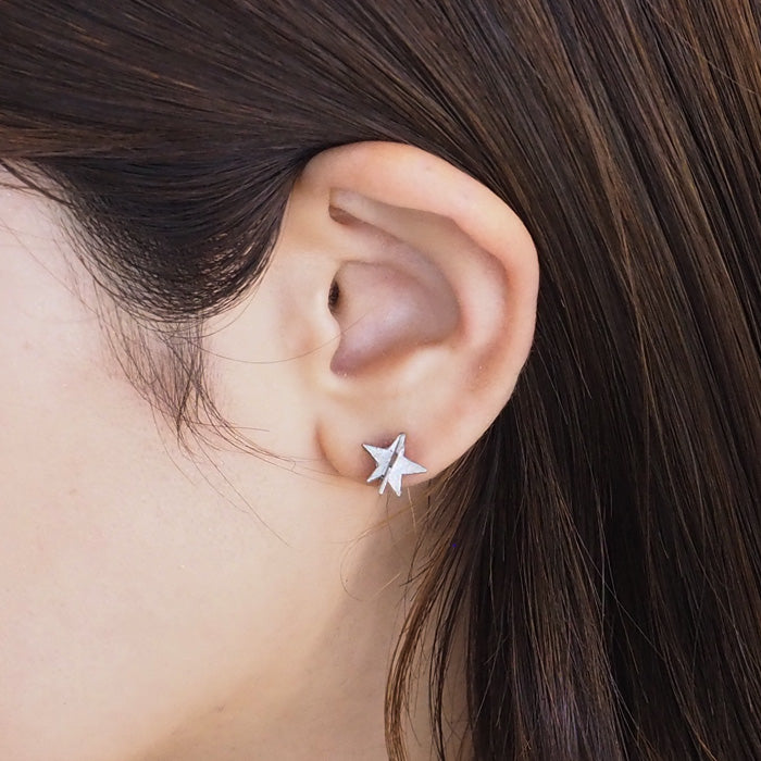 sasakihitomi（ササキヒトミ） お星さまピアス シルバー 両耳セット レディース [No-038S]
