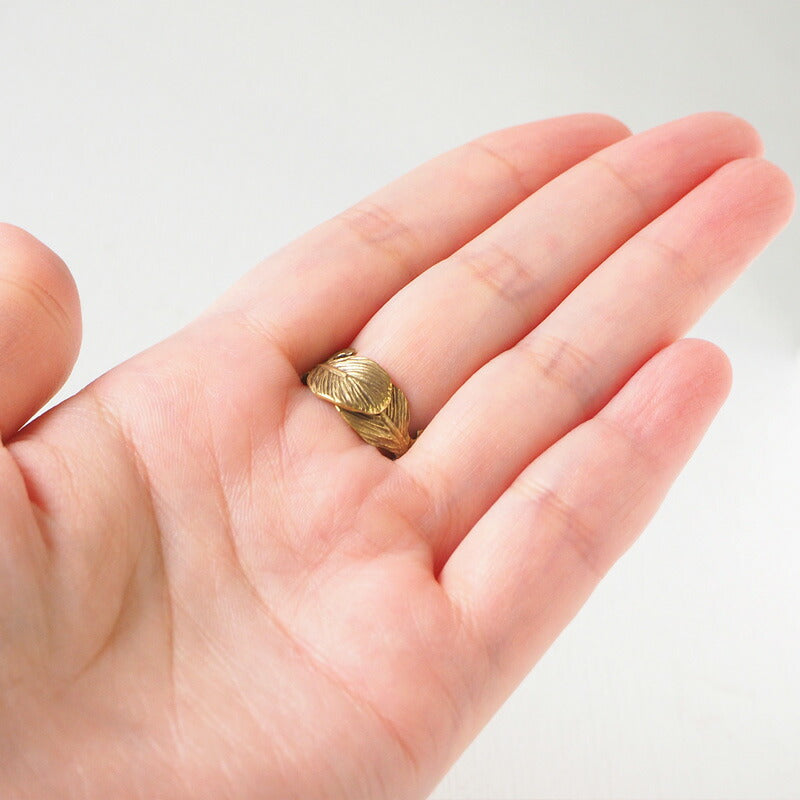 sasakihitomi（ササキヒトミ） どんぐりリング 真鍮＆タイガーアイ フリーサイズ レディース [No-041]