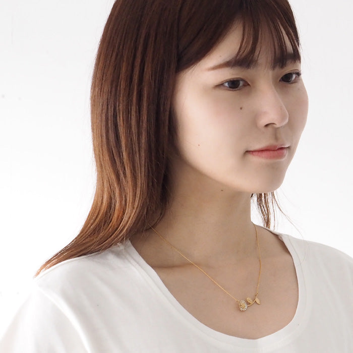 sasakihitomi Kogiku Necklace Silver 925 &amp; 14K Gold Filled Coating (14KGF) Ladies [No-044] 