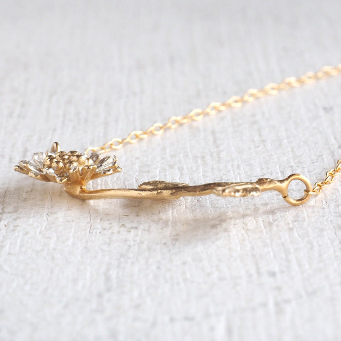 sasakihitomi Kogiku Necklace Silver 925 &amp; 14K Gold Filled Coating (14KGF) Ladies [No-044] 