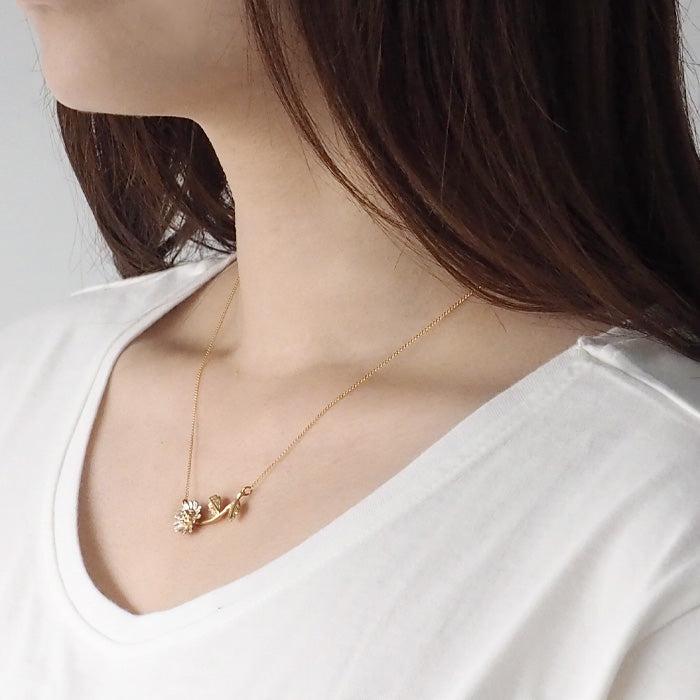 sasakihitomi Kogiku Necklace Silver 925 &amp; 14K Gold Filled Coating (14KGF) Ladies [No-044] 