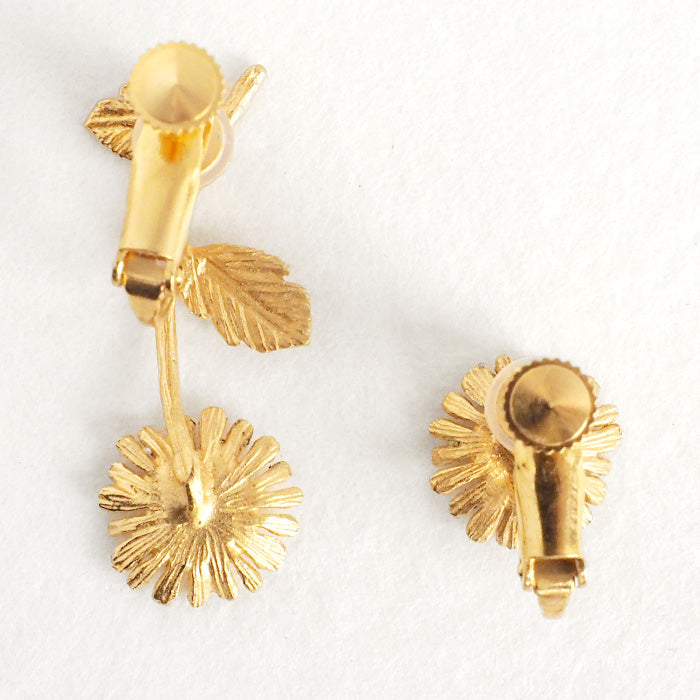 sasakihitomi Kogiku Earrings Asymmetric Binaural Set Silver 925 18k Gold Coating Women's [No-045-E] 