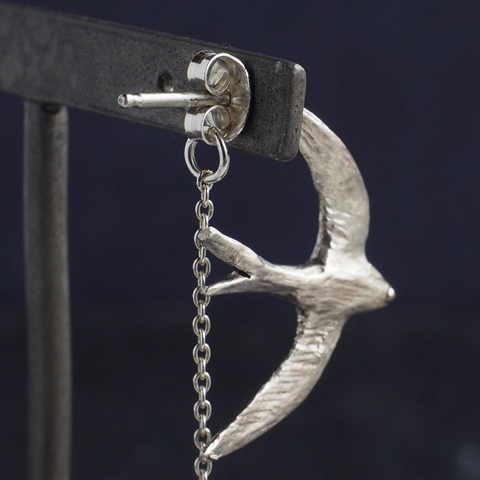 sasakihitomi (Sasaki Hitomi) Tsubame and Star Earrings One Ear Silver 925 &amp; Brass Women's [No-047S] 