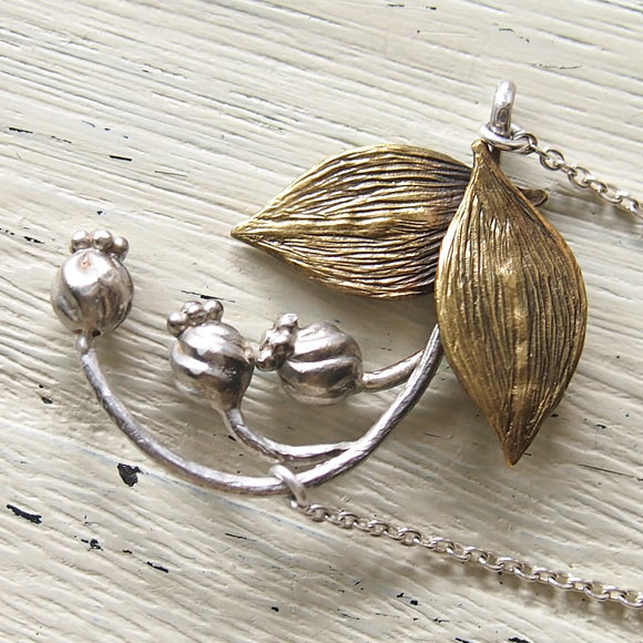 sasakihitomi Suzuran Necklace Brass &amp; Silver Ladies [No-061] 