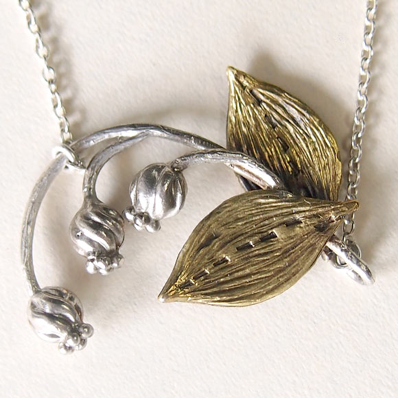 sasakihitomi Suzuran Necklace Brass &amp; Silver Ladies [No-061] 