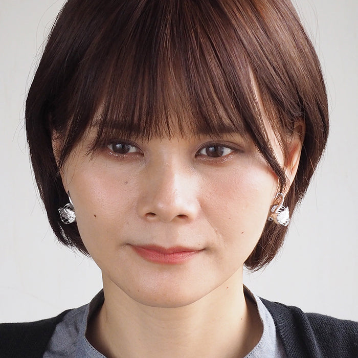 sasakihitomi Swan Earrings Silver &amp; White Pearl Binaural Set Women's [No-070] 