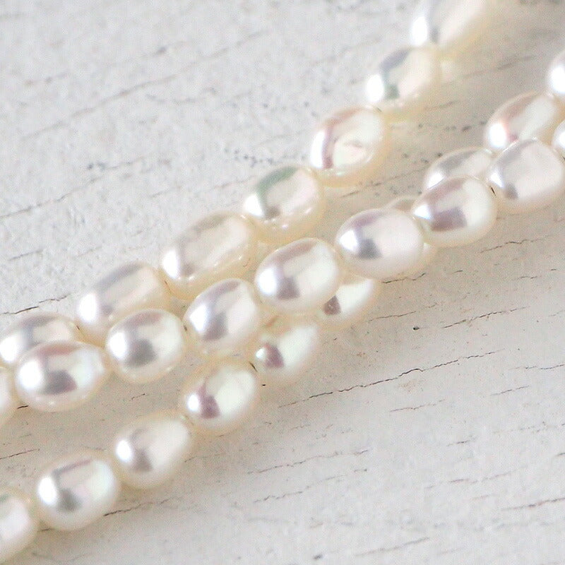 sasakihitomi Swan necklace silver &amp; white pearl [No-078]