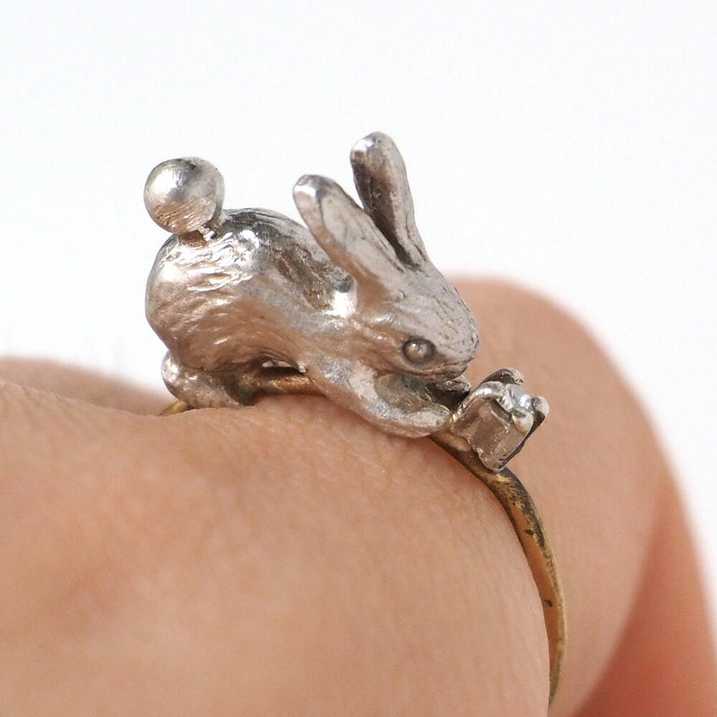 sasakihitomi（ササキヒトミ） シルバーのうさぎのリング [No-080-S]