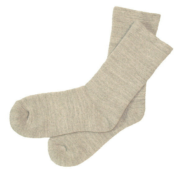 [2 colors] ORGANIC GARDEN Rubberless pile socks Brown/Gray Men's/Women's [8-8126] 