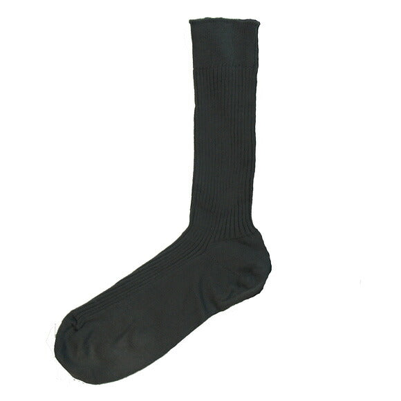 ORGANIC GARDEN Organic cotton 100% quintuple dyed ribbed plain socks for men and women [8-8133] 