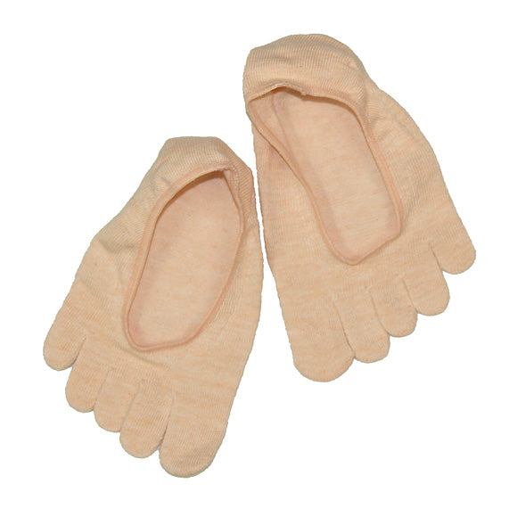 [Choose from 4 colors] ORGANIC GARDEN Saido-dyed, unbleached 5-toed loafer socks for men and women [8-0407] 