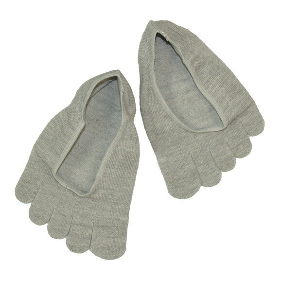 [Choose from 4 colors] ORGANIC GARDEN Saido-dyed, unbleached 5-toed loafer socks for men and women [8-0407] 