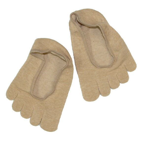 [Choose from 4 colors] ORGANIC GARDEN Saido-dyed, unbleached 5-toed loafer socks for men and women [8-0407] 