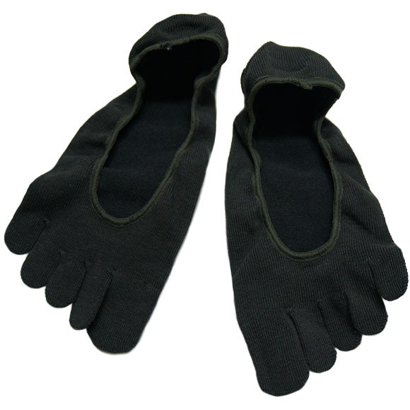 ORGANIC GARDEN Gobuko Dyed Heel Grip 5 Toe Loafer Socks for Men and Women [8-8298] 