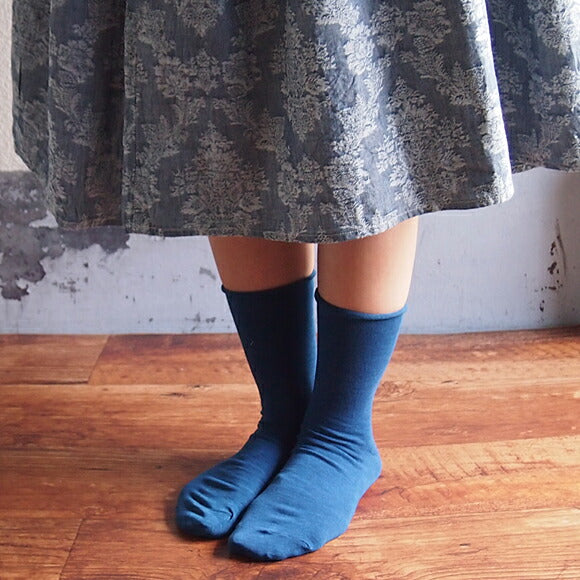 ORGANIC GARDEN Rubberless Socks Indigo Socks 女士 [8-8197] 