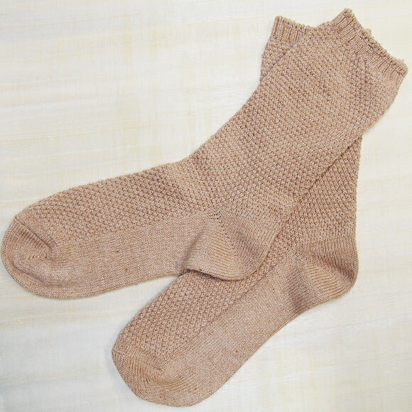 ORGANIC GARDEN Women's pique knit socks [8-8205]