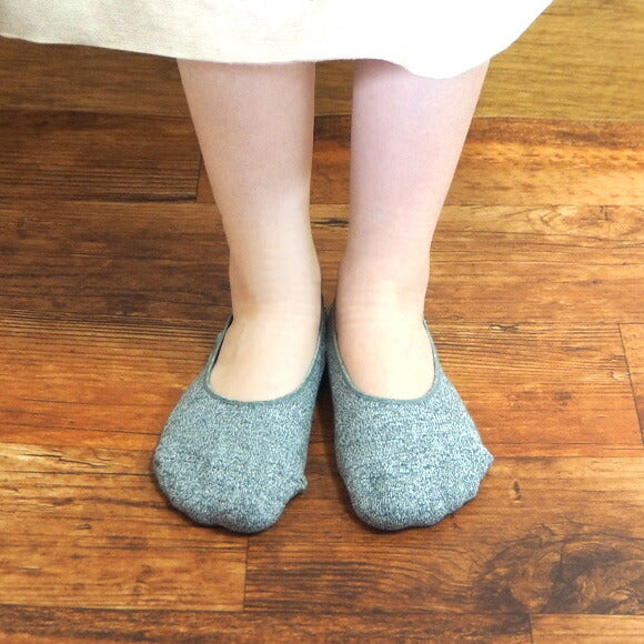 [While supplies last] ORGANIC GARDEN pile cover socks, gallnut dyed, natural black, women's [8-8237] 