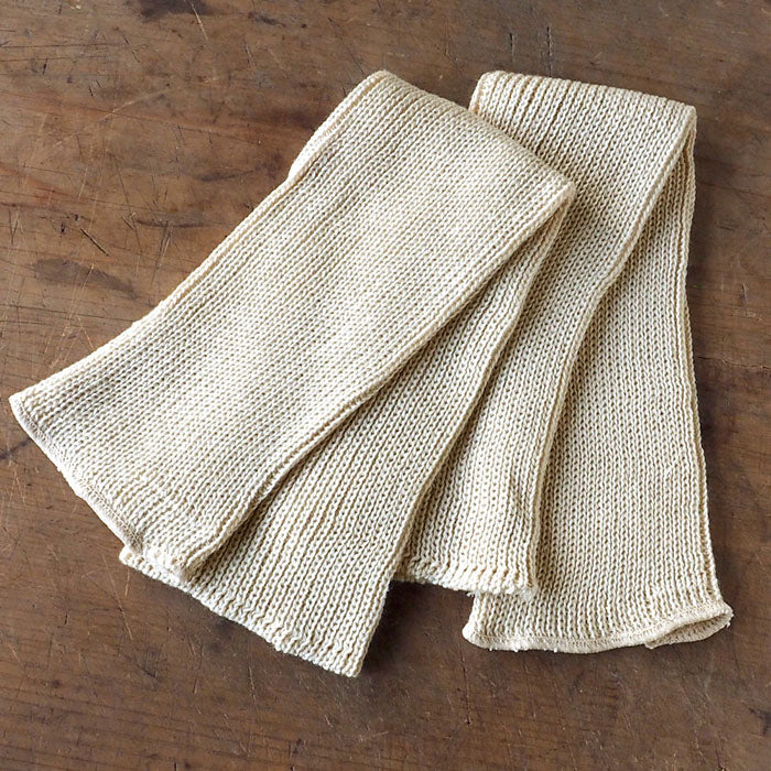 ORGANIC GARDEN（オーガニックガーデン）ホワイトヤクウール リブ レッグ＆ハンドウォーマー [8-8886]