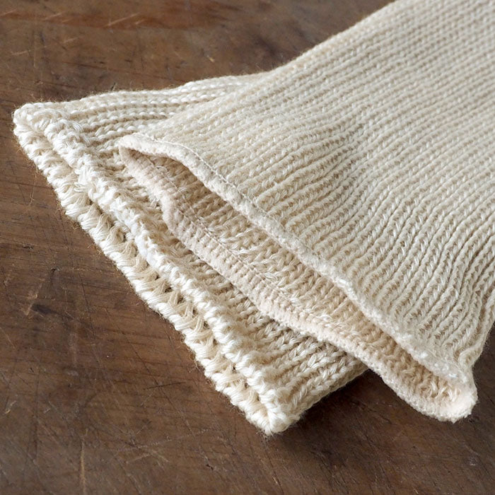 ORGANIC GARDEN（オーガニックガーデン）ホワイトヤクウール リブ レッグ＆ハンドウォーマー [8-8886]