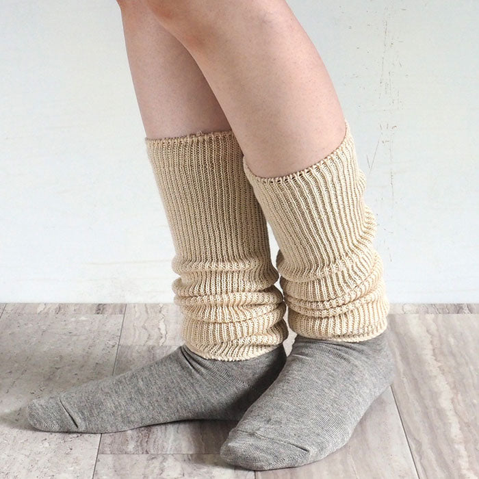 ORGANIC GARDEN（オーガニックガーデン）ホワイトヤクウール リブ レッグ＆ハンドウォーマー [8-8886]