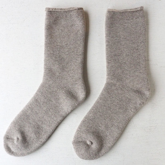 ORGANIC GARDEN Yak wool x Supima cotton pile knit socks for men and women [8-0041] Koryo-cho, Nara Prefecture Socks Brand 