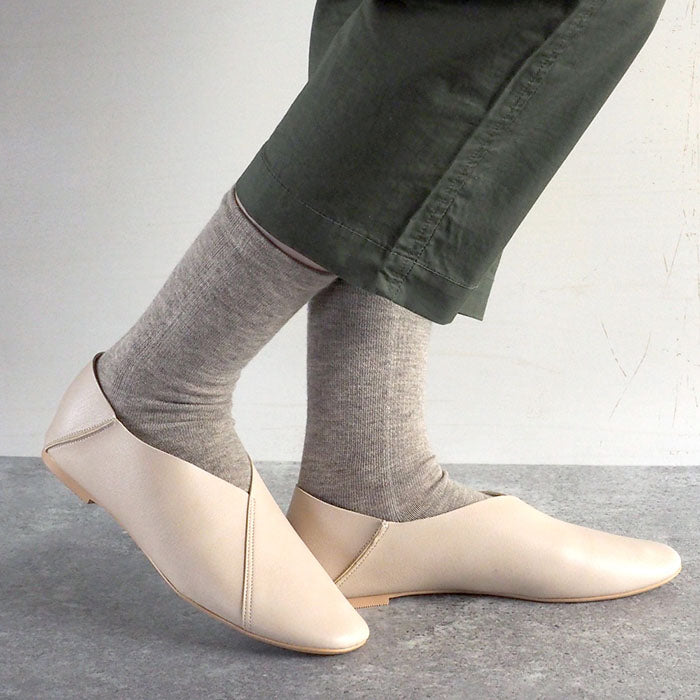 ORGANIC GARDEN Yak Wool x Supima Cotton 5 Toe Socks Mok Gray Men's/Women's [8-0403] 