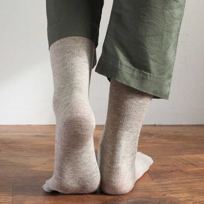 ORGANIC GARDEN Yak Wool x Supima Cotton 5 Toe Socks Mok Gray Men's/Women's [8-0403] 