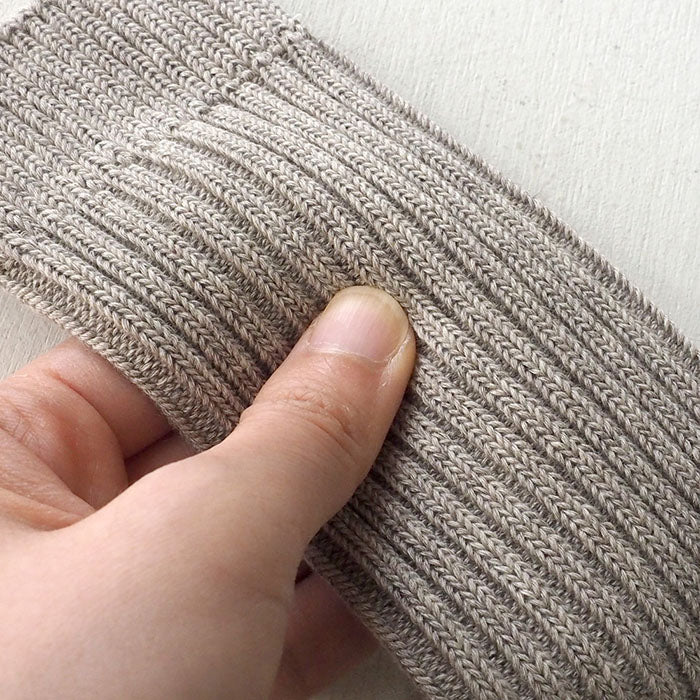 [Choose from two colors] ORGANIC GARDEN Yak wool x Supima cotton ribbed socks, regular length, for men and women [8-0042] 