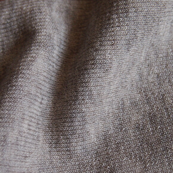 ORGANIC GARDEN Yak Wool &amp; Supima Cotton Ribbed Thigh High Socks Moku Gray [8-8262] 