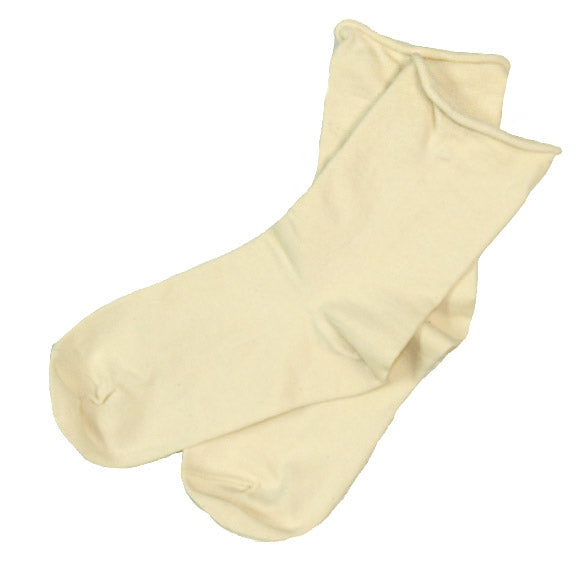 ORGANIC GARDEN Rubberless Socks High Gauge Pink / Gray / Off-white Women's [8-8228] 