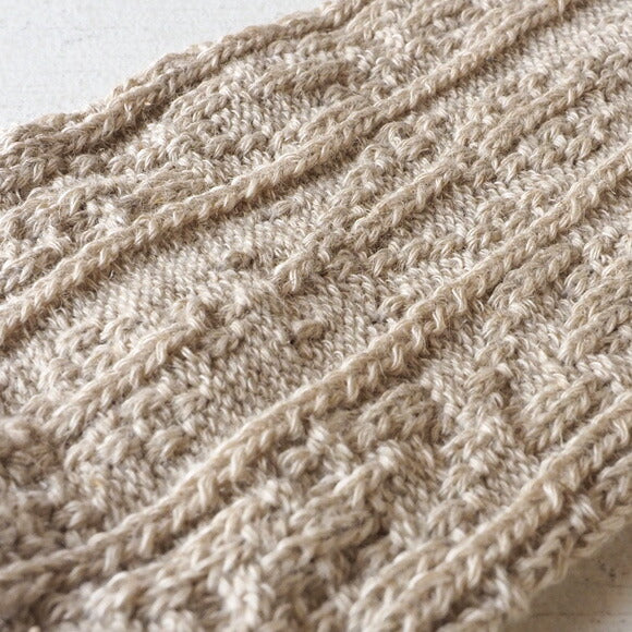 ORGANIC GARDEN Linen/Organic Cotton Lynx Pattern Sandal Socks Open Toe Women's [8-0809-79] 