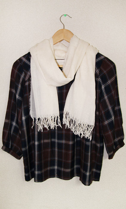 ORGANIC GARDEN gauze stole off-white [8-8868] 