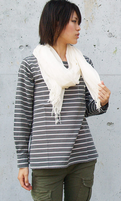 ORGANIC GARDEN gauze stole off-white [8-8868] 