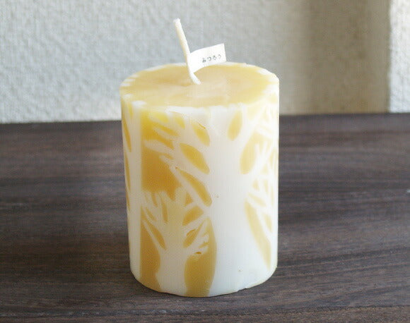 nuri candle Candle artist Noriko Fukuma Handmade beeswax candle "In the forest of Elm" L size [NU-CRL-ELM02-L] 