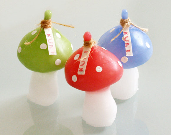[Limited stock] nuri candle Candle artist Noriko Fukuma Handmade candle “Mushroom” [NU-CRL-KINOKO01] 