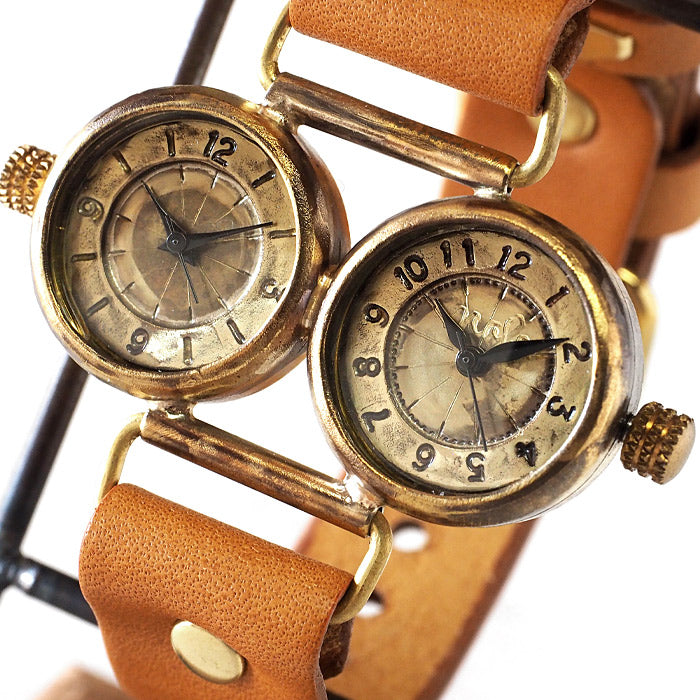 Watanabe Koubou Handmade Watch “Dragonfly-DT” Dual Time Donut Index [NW-183-DI] 