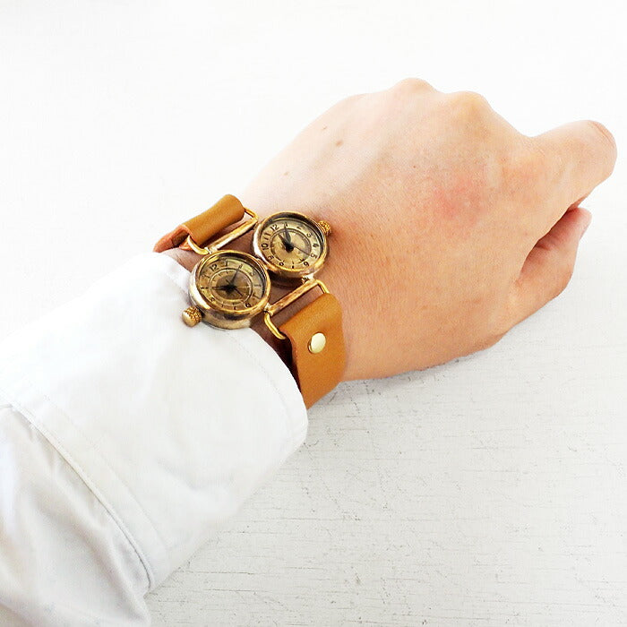 Watanabe Koubou Handmade Watch “Dragonfly-DT” Dual Time Donut Index [NW-183-DI] 