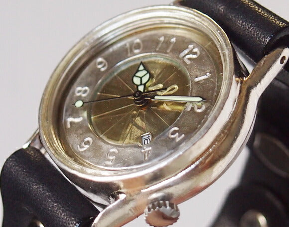 渡辺工房 手作り腕時計 “S-WATCH2-S-DATE”デイト付き メンズシルバー [NW-207SV-DATE]