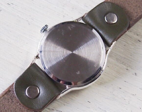 渡辺工房 手作り腕時計 “S-WATCH2-S-SUN&MOON” メンズシルバー [NW-207SV-SM]