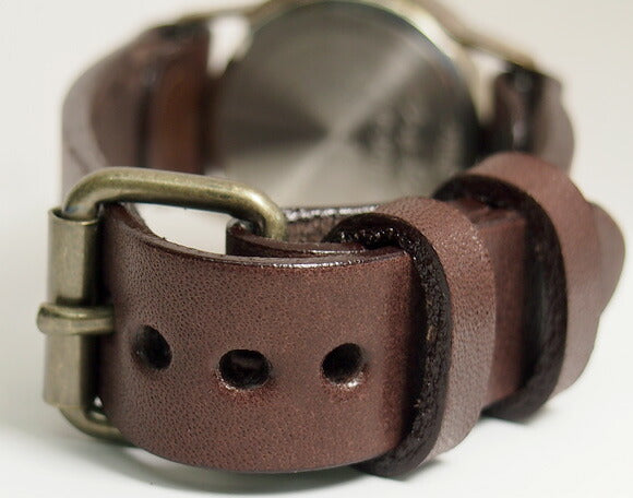 渡辺工房 手作り腕時計“On Time-B”デイト付き メンズブラス [NW-214B-DATE]