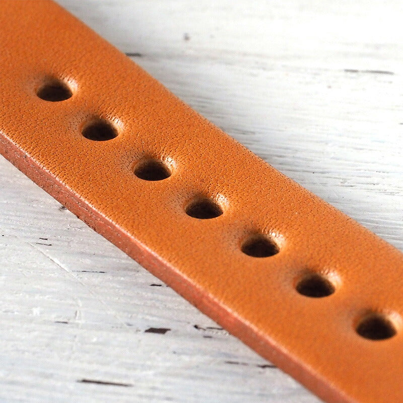 渡辺工房 手作り腕時計 “On Time-B” クリアオレンジ文字盤 メンズブラス [NW-214B-OR]