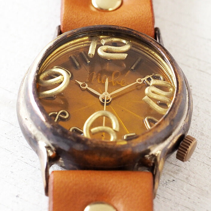 渡辺工房 手作り腕時計 “On Time-B” クリアイエロー文字盤 [NW-214B-YE]