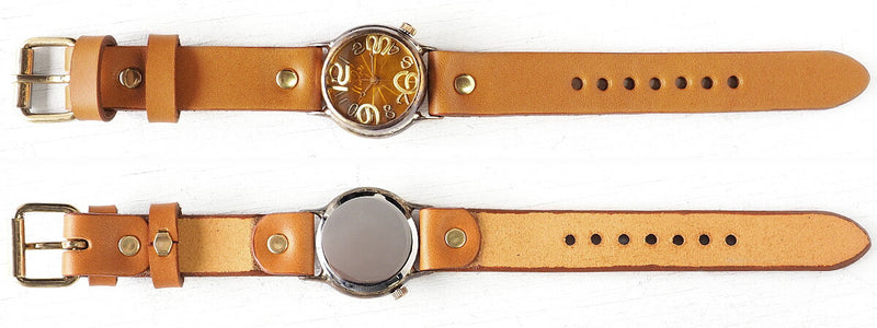 渡辺工房 手作り腕時計 “On Time-B” クリアイエロー文字盤 [NW-214B-YE]